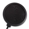 Professional MPF-6 6-Inch Clamp On Microphone Filter Bilayer Recording Spray Guard Double Mesh Screen Windscreen Studio