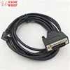 Customized 15pin DB-15 Male to Right Angle Mini USB 5pin Data Cable Serial Cable
