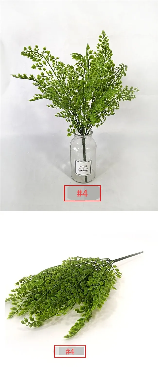 Wholesale Faux Greenery Leaves Artificial Plastic Fern