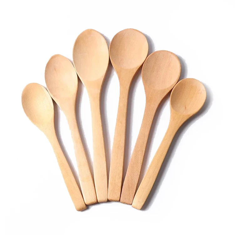 

Amazon Hot Sale Wooden Spoon Bamboo Kitchen Cooking Utensil Tool Soup Teaspoon Catering Kitchen Accessories