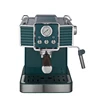new fashionable stylish ABS shinny housing coffee machine espresso cappuccino maker with pressure meter