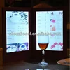 2 sides lighting led back lit menus for restaurant hotel