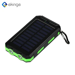 Ekinge 10000 mAh Solar Power Bank Compass & LED Light