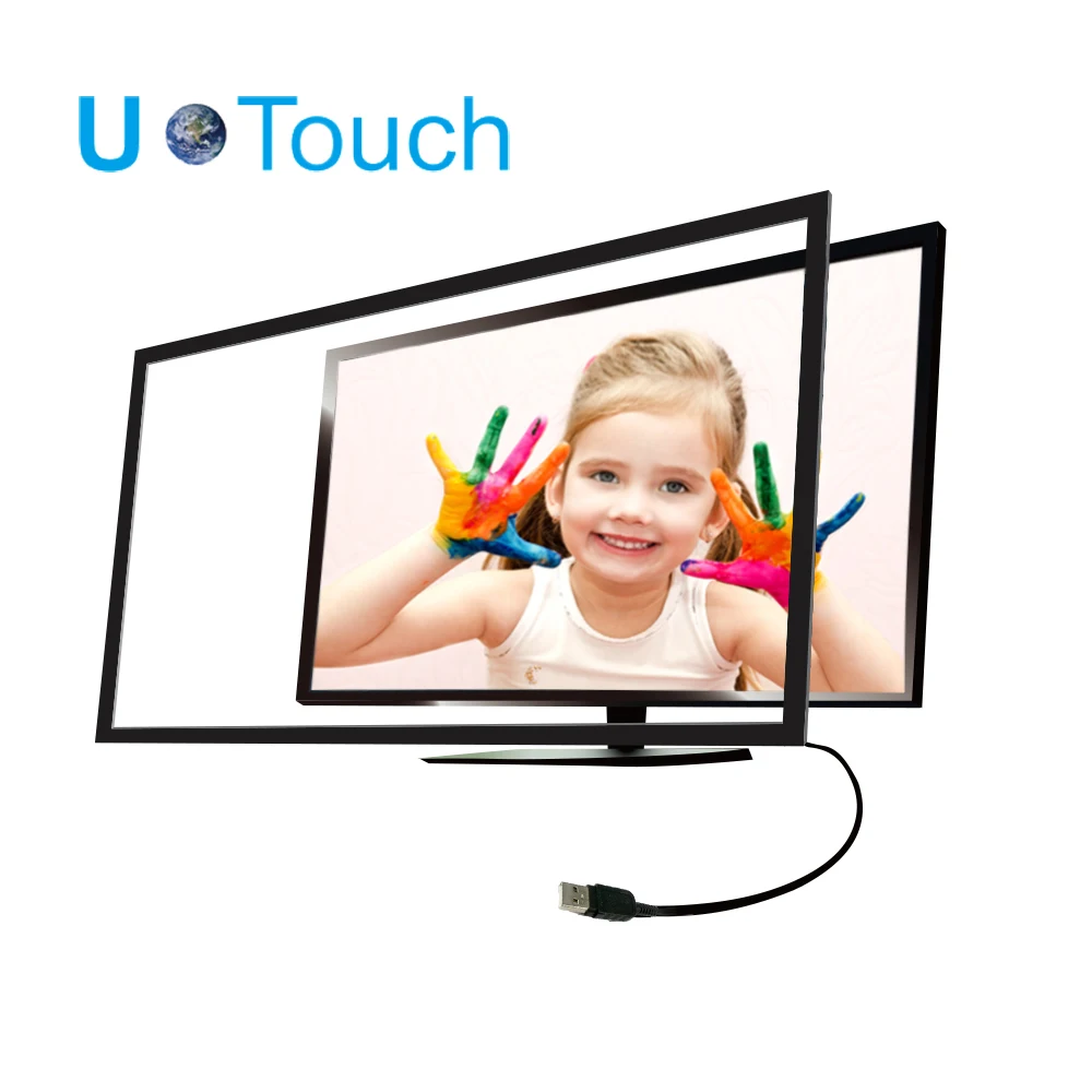 

26~60" DY series ir touch frame overlay kits touch screen conversion frame for display screen use, Black