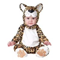 

Wholesale High Quality Christmas Performance Cute Leopard Baby Rompers