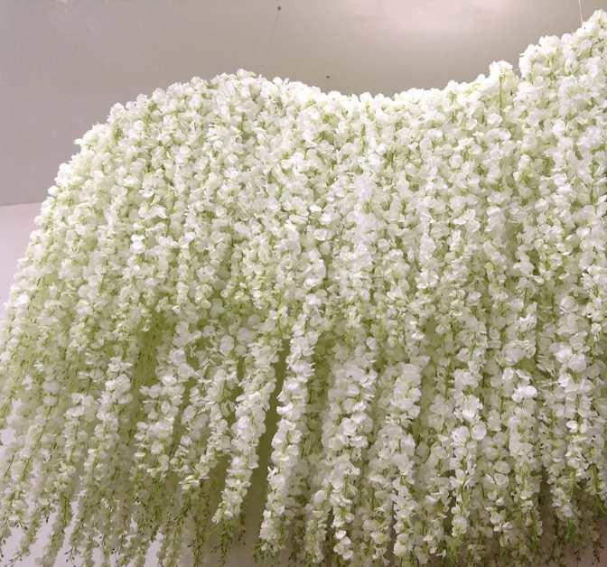 Wholesale Artificial Hanging Wisteria Silk Flower Length 120cm For