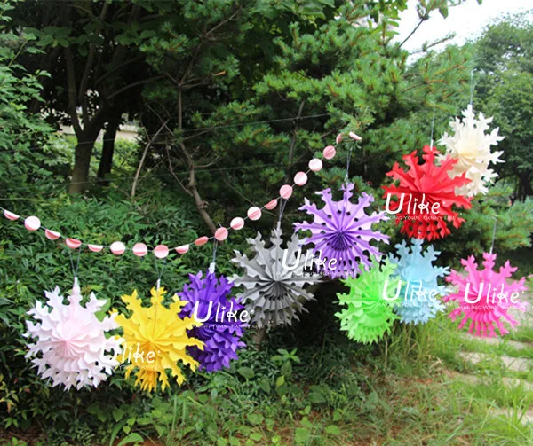 Paper Snowflakes Christmas Tree Decorations Korean Christmas
