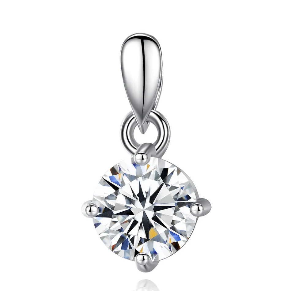 

Hot Sales 925 Sterling Silver Pendant Clear CZ Square Pendant For Women Girls Accessory Jewelry Without Chain