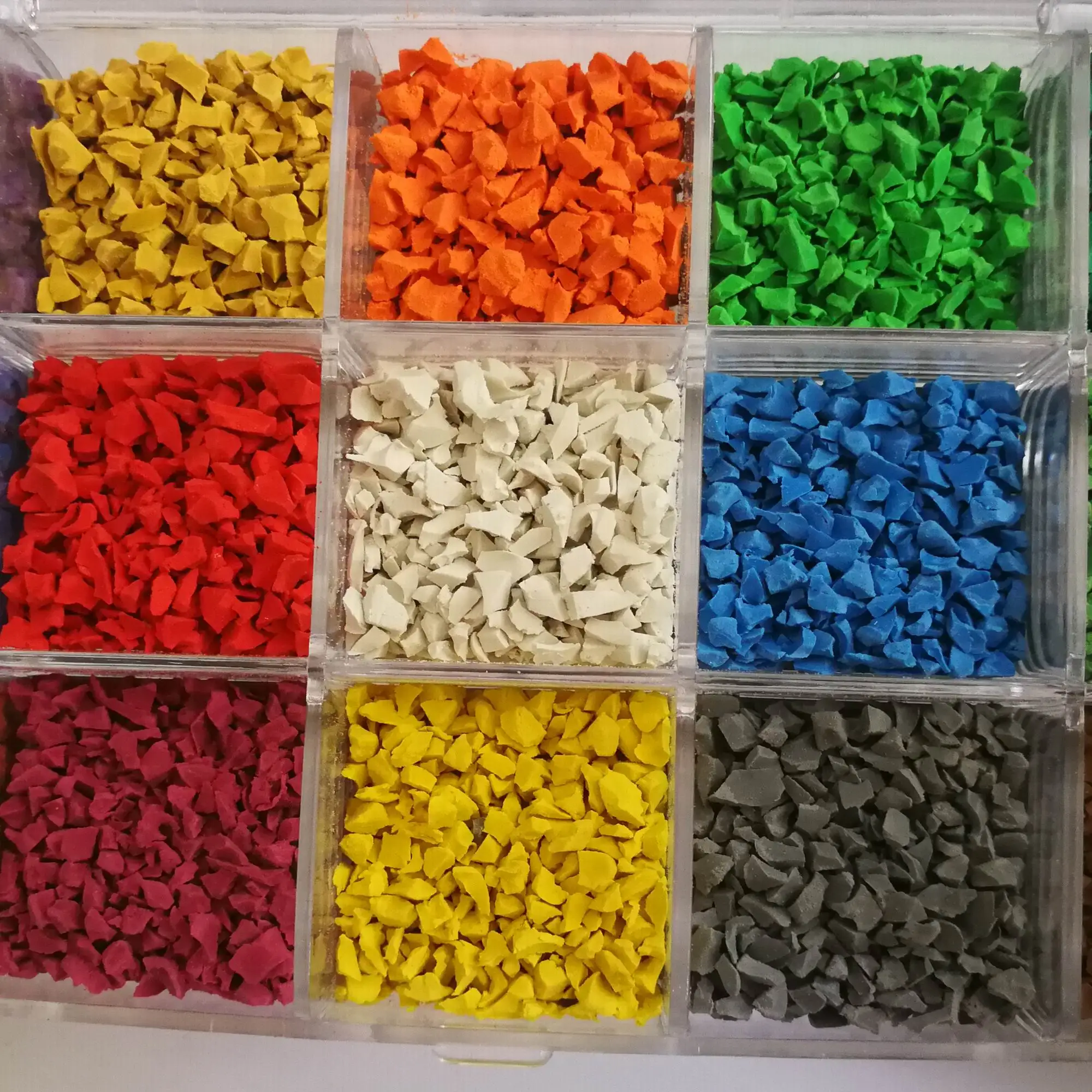Epdm Colorful Recycled Rubber Granule For Soccer Field Courts Buy