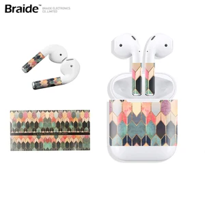 Colourful PVC Decal Wrap Skin Sticker Wireless Earbuds