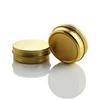 60ml Rose Gold Empty 2 oz Round Shapes Aluminum Cosmetic Jar Pomade Container Box Metal Tin Can With Screw Top (NAL03C)