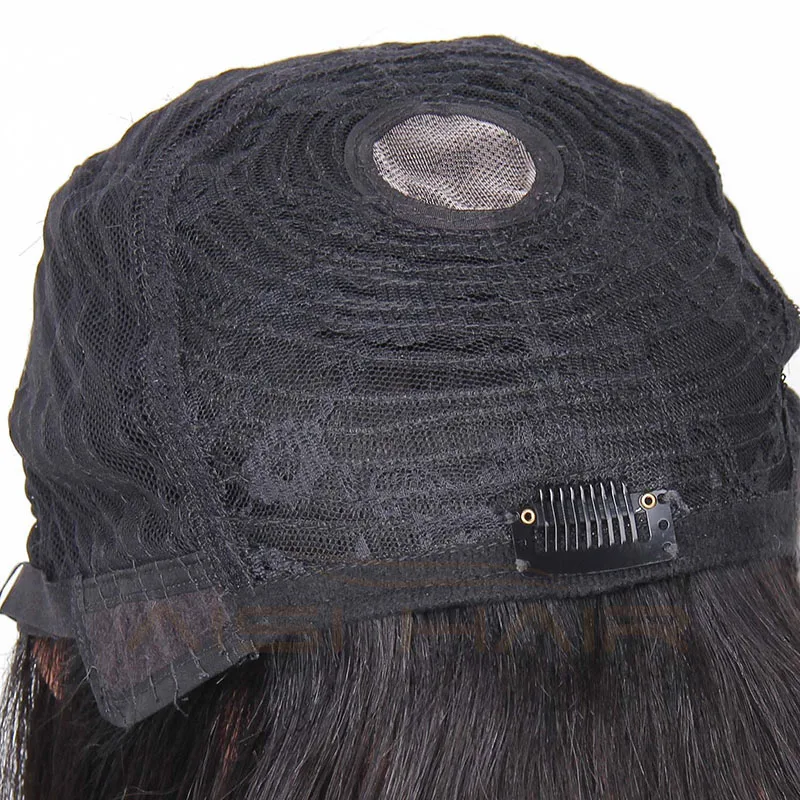 Short Straight Brazilian Black Human Hair Wigs For Women