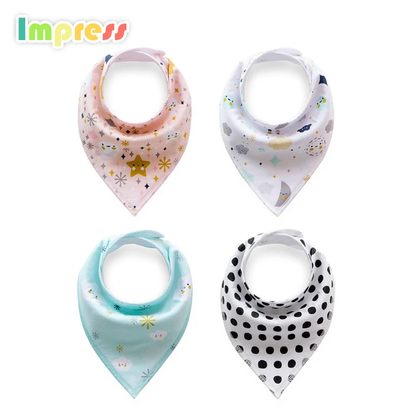 

Wholesale bib necklaces cotton baby bandana drool bibs, Customized color