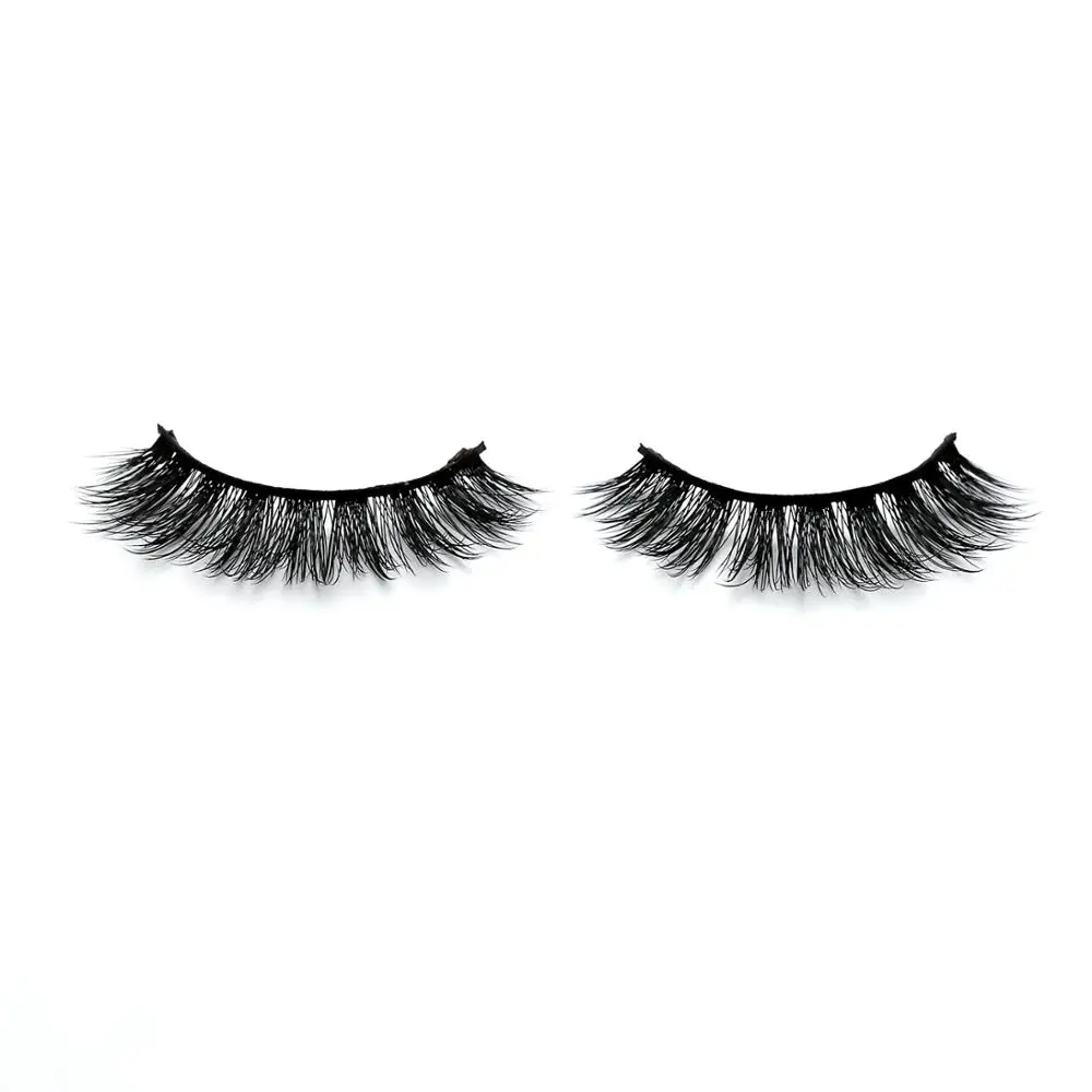 

Worldbeauty Korea Pbt Fiber False Mink Eyelashes 3D Silk Lashes, Natural black