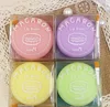 High Quality Makeup Macarons Round candy color Lip Balm Natural Plant lip gloss Lipstick Fruit Embellish Smell Lip Balm