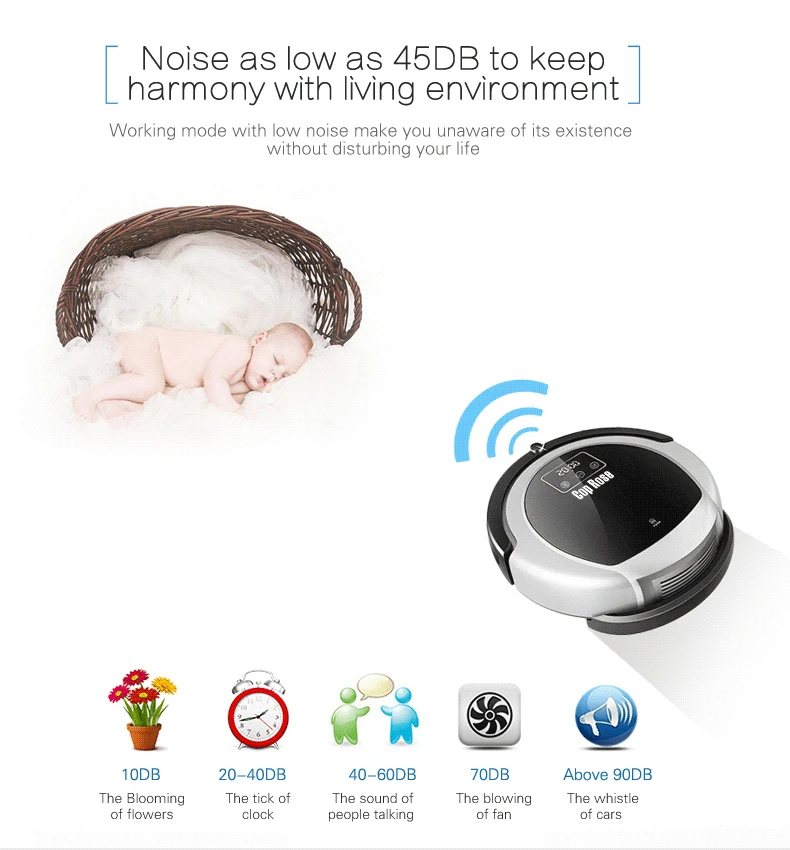 Cop Rose Vacuum Cleaner Robot Home,Robot Vacuum Cleaner Wifi Control