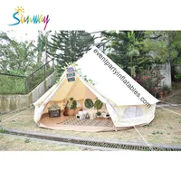 

Hot Sale Large Waterproof Canvas Camping 3m 5m 6m 4m Bell Tents