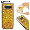 shockproof protective shell liquid floating quicksand mobile phone case for samsung galaxy note 8