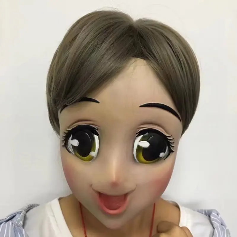 
Molezu Realistic Halloween Party Fancy Girl Full Face Latex Mask Full Head Adult Sexy Props for Festival Parties Manufacturer 