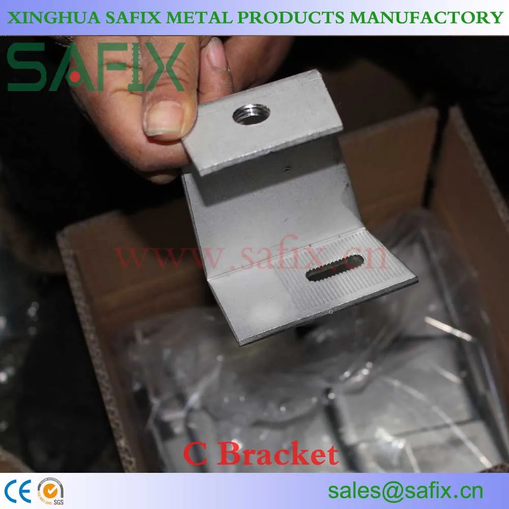 
SS304/316L Stainless Steel Stone Cladding C Bracket/Anchor for marble fixing system 
