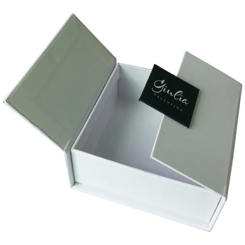 Luxury Custom Square White Cardboard Gift Box With Lids And High Gloss ...