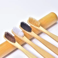 

eco new product ideas 2019 Bamboo Toothbrush Charcoal Bristle zero waste bambus toothbrush bamboo