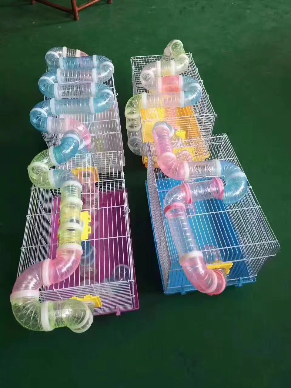 Wholose Hamster External Pipe Cage Diy Luxury Hamster Cage Golden Silk