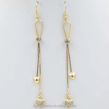 New Design Kids Cc Earring Gold Chain Hanging Earrings - Buy New Design ...