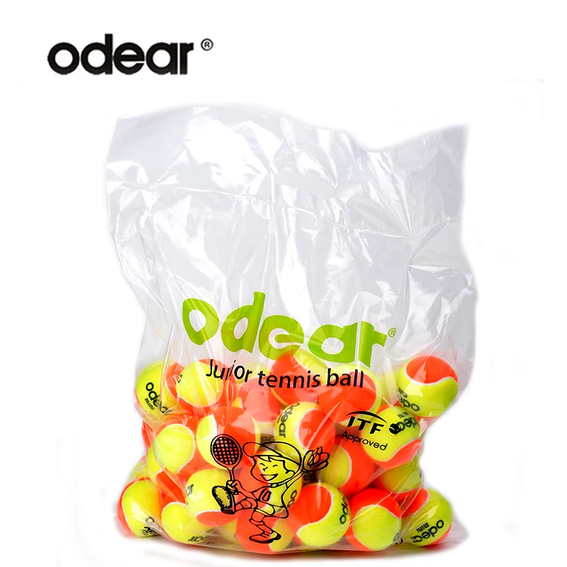 

ITF Approved Mini Stage 2 Orange Dot Soft Beach Tennis Ball, Orange/yellow