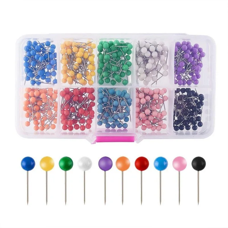 1000 Pieces/set Map Push Pins,1/8 Inch Map Tacks - Buy Map Tacks,Map ...