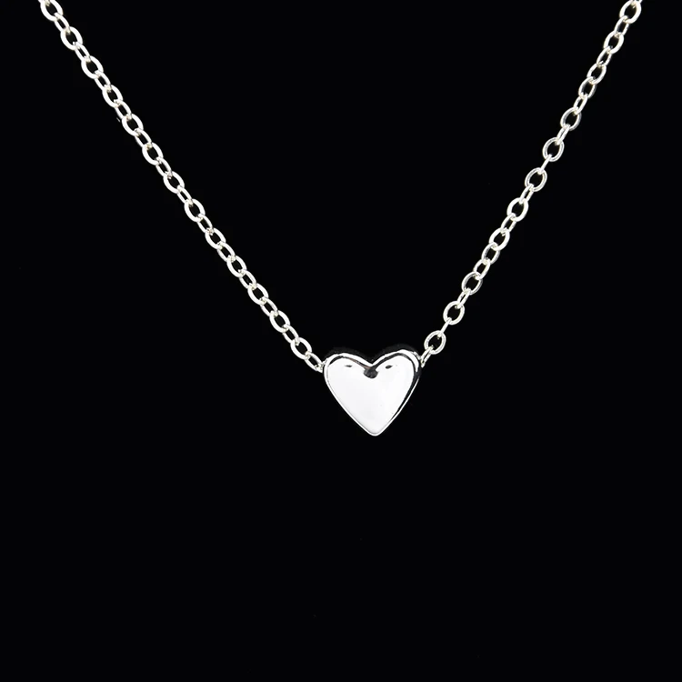 

Top selling fashion charm jewelry heart silver color chain accessories women necklace, Gold,sliver