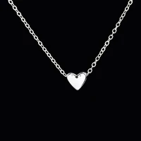 

Top selling fashion charm jewelry heart silver color chain accessories women necklace