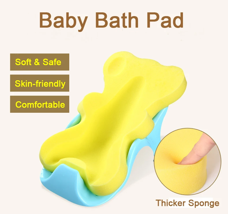 Baby Bath Tub Pillow Pad Lounger Air Cushion Floating Soft Seat Infant