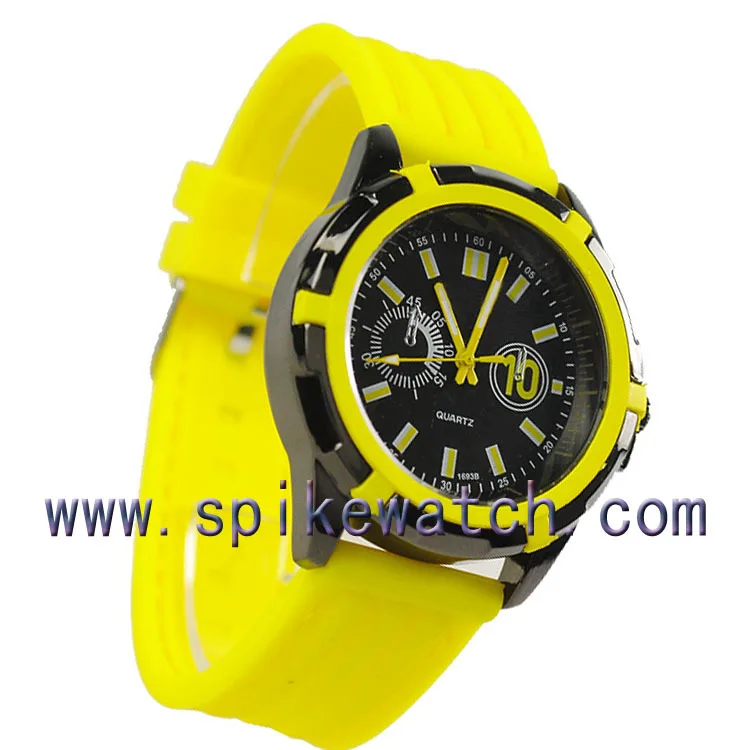 Light Blue Color Sports Watch With Silicone Band & Alloy Case Buying In