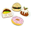 Custom Badge Making Materials Design Food Shape Enamel Lapel Pin Badges