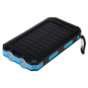 Durable Outdoor Waterproof 20000mAh Solar Power Bank Phones