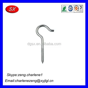 Oem Manufacturing Right Angle Screw Small Eye Hooks Ceiling Screw