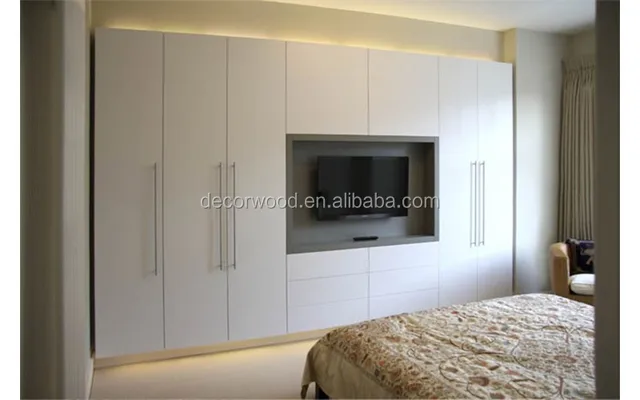 Good Quality Mdf Build In Wardrobe Cabinetry With Tv Unit Buy