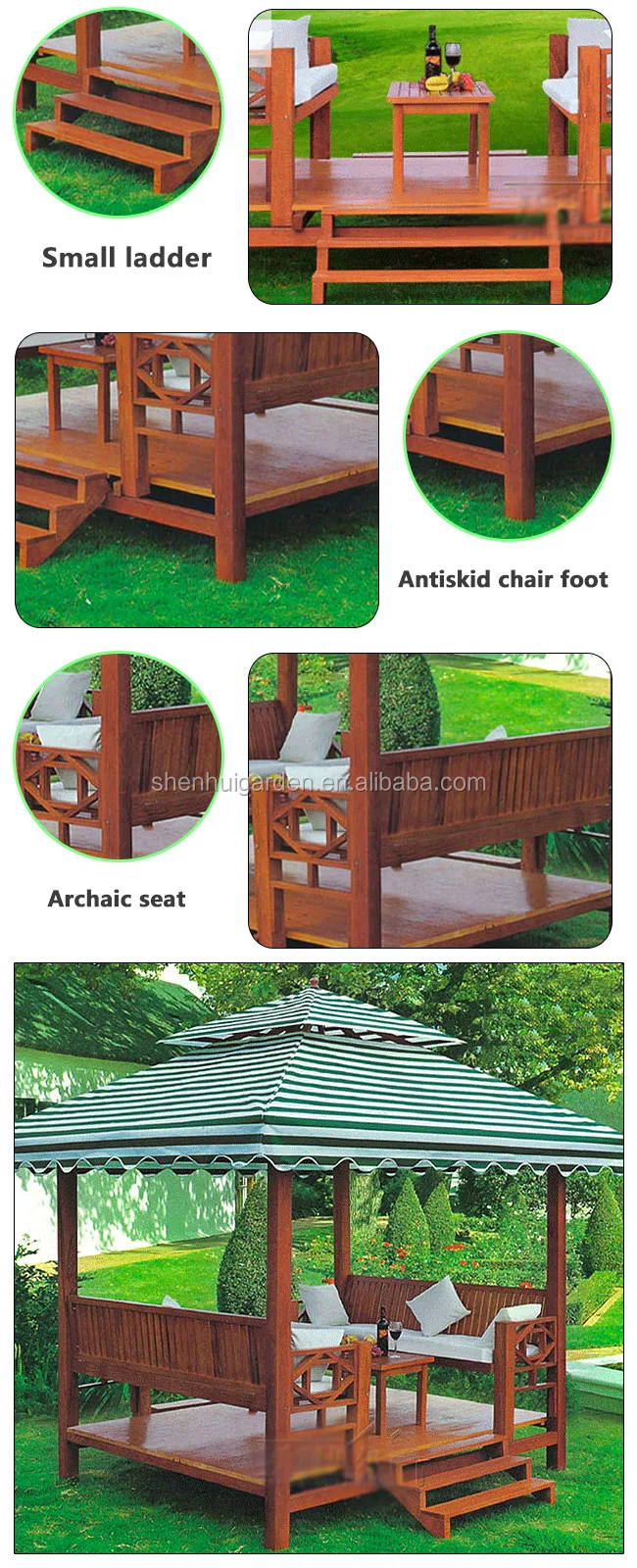 Best Price Antique Design Solid Leisure Wooden Kiosk Chinese Style Gazebo For Paito Garden Buy Wooden Kiosk Garden Gazebo Chinese Style Gazebo Product On Alibaba Com