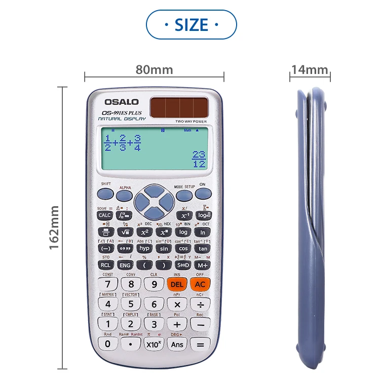 natural display calculator