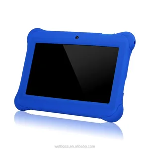 7-inch tablets PC for kids with education software/silicone protect shell, Android 4.4 Quad-core