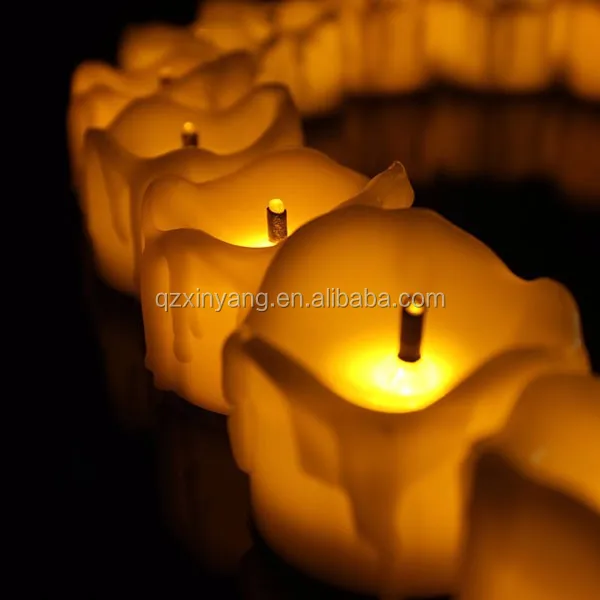 2015 New LED Tea Light Candle Black Wick Flameless led Candle LED Wedding Candle