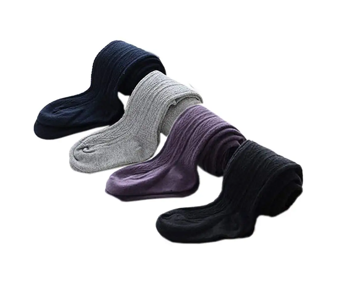 JELEUON Little Girls Kids Winter Spring Cable Knit Stretchy Leggings Pants Tights