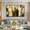 Abstract Spanish girls Oil Painting on Canvas/Triptych Handmade Painting Home Decor/Original Hand Painted Art