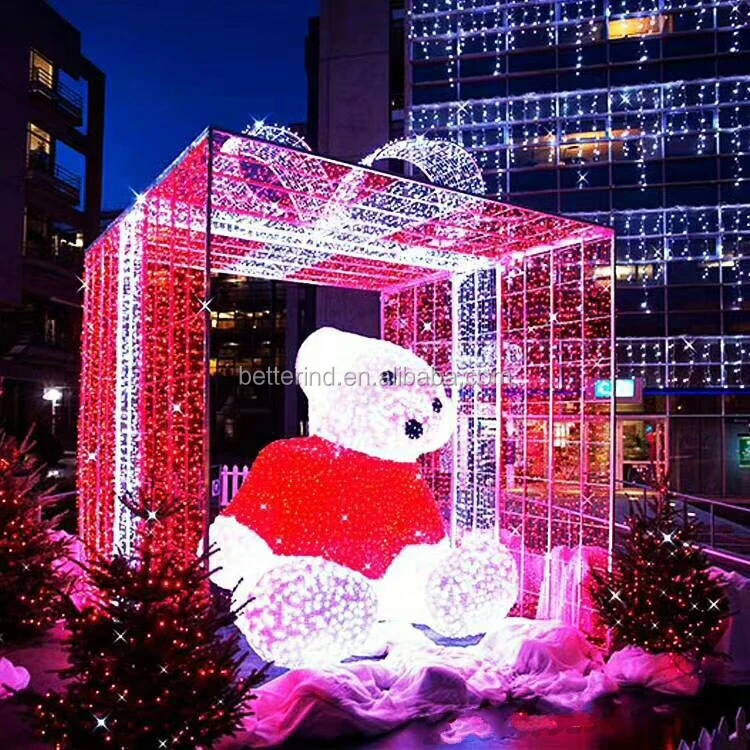 teddy bear christmas lights