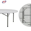 light weight large plastic folding round dining table for 10-12 people use