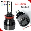 Ultra bright 80w 8000lm car led headlight kit 4500k h4-2 12v auto led light h4