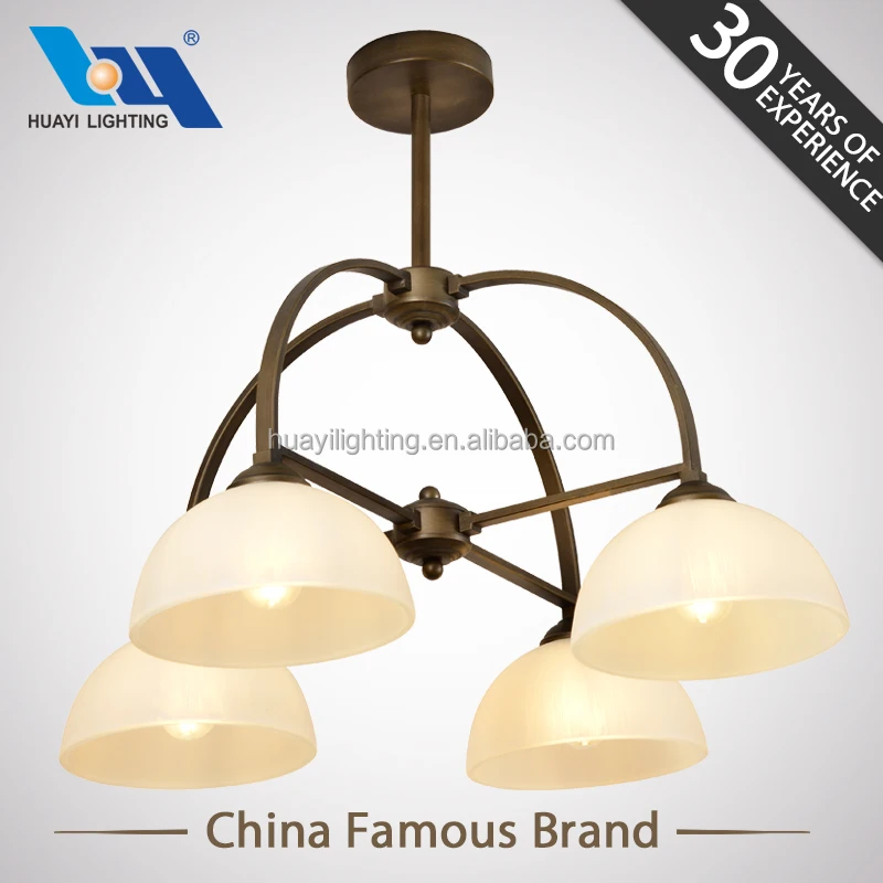 Huayi Modern High Ceilings Large Crystal Glass Parts Pendants For
