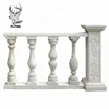 Custom Decorative Outdoor White Marble Staircase Railing