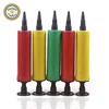 YWHY278 RDT 18*3cm Random Color Portable Balloon Accessory Tool Hand Push Plastic Mini Needle End Balloon Air Pump Wholesale